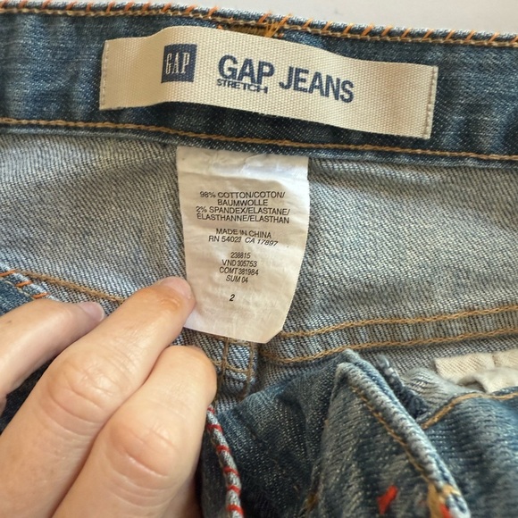 Gap Embroidered Denim Mini Skirt - Picture 3 of 6